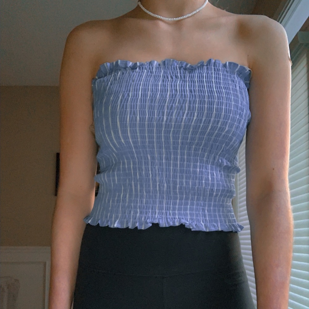 Rouched tube top